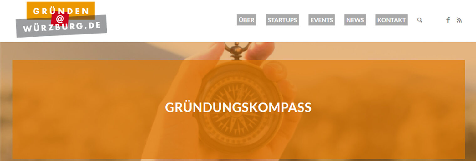 Mit einem Gründungskompass zeigt die Initiative "Gründen@Würzburg" die wichtigsten Ansprechpartner für Existenzgründer.
